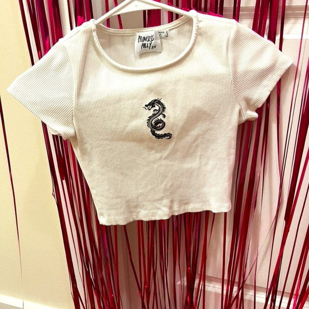 princess polly cropped t-shirt